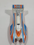 2005 Hot Wheels Final Run Hydroplane White Die Cast Toy Speed Boat Vehicle