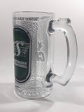 Saskatchewan Roughriders CFL Team 5 1/2" Tall Clear Glass Beer Mug