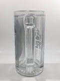 Saskatchewan Roughriders CFL Team 5 1/2" Tall Clear Glass Beer Mug