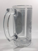 Saskatchewan Roughriders CFL Team 5 1/2" Tall Clear Glass Beer Mug