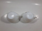 Set of 2 Vintage Arcopal Pears and Grapes Milk Glass Cups