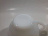 Set of 2 Vintage Arcopal Pears and Grapes Milk Glass Cups