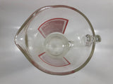 Vintage Ron Bacardi & Coca-Cola 9" Tall Heavy Clear Glass Beverage Pitcher