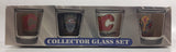 Calgary Flames NHL Ice Hockey Team Hunter Collector Glass Set of 4 Shooter Shot Glasses New in Box