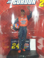 2008 NASCAR Winner's Circle #24 Jeff Gordon DuPont Figure on Podium Holding Helmet New in Package