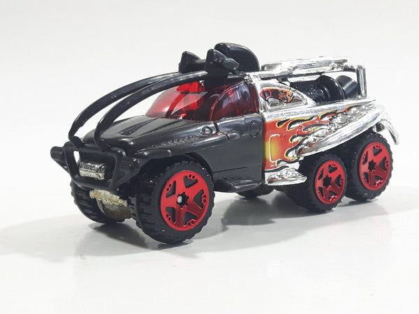 2004 Hot Wheels Chrome Burnerz XS-IVE Black and Chrome Off-Roading Die Cast Toy Racing Car Vehicle