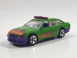 1997 Hot Wheels Heat Fleet Police Cruiser Green Die Cast Toy Emergency Response Cop Vehicle