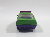 1997 Hot Wheels Heat Fleet Police Cruiser Green Die Cast Toy Emergency Response Cop Vehicle