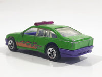 1997 Hot Wheels Heat Fleet Police Cruiser Green Die Cast Toy Emergency Response Cop Vehicle