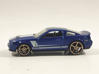 2010 Hot Wheels Faster Than Ever '07 Shelby GT500 Dark Blue Die Cast Toy Muscle Car Vehicle