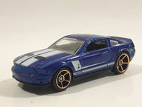 2010 Hot Wheels Faster Than Ever '07 Shelby GT500 Dark Blue Die Cast Toy Muscle Car Vehicle