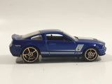 2010 Hot Wheels Faster Than Ever '07 Shelby GT500 Dark Blue Die Cast Toy Muscle Car Vehicle