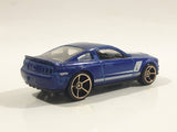 2010 Hot Wheels Faster Than Ever '07 Shelby GT500 Dark Blue Die Cast Toy Muscle Car Vehicle