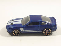 2010 Hot Wheels Faster Than Ever '07 Shelby GT500 Dark Blue Die Cast Toy Muscle Car Vehicle