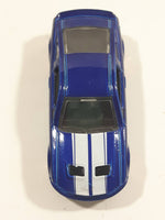 2010 Hot Wheels Faster Than Ever '07 Shelby GT500 Dark Blue Die Cast Toy Muscle Car Vehicle