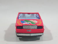 Majorette No. 253 Cadillac Allante Convertible "Fun" Hot Pink 1/59 Scale Die Cast Toy Car Vehicle