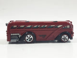 2005 Hot Wheels Red Lines Surfin' School Bus Metalflake Red Die Cast Toy Car Vehicle