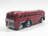 2005 Hot Wheels Red Lines Surfin' School Bus Metalflake Red Die Cast Toy Car Vehicle