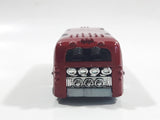 2005 Hot Wheels Red Lines Surfin' School Bus Metalflake Red Die Cast Toy Car Vehicle