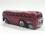 2005 Hot Wheels Red Lines Surfin' School Bus Metalflake Red Die Cast Toy Car Vehicle