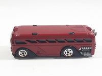 2005 Hot Wheels Red Lines Surfin' School Bus Metalflake Red Die Cast Toy Car Vehicle