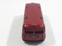 2005 Hot Wheels Red Lines Surfin' School Bus Metalflake Red Die Cast Toy Car Vehicle