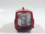 Vintage 1977 Zylmex P335 Fire Fighting Ford Van Red Die Cast Toy Car Vehicle Missing the Rear Cargo Door