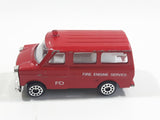 Vintage 1977 Zylmex P335 Fire Fighting Ford Van Red Die Cast Toy Car Vehicle Missing the Rear Cargo Door