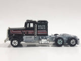 Yatming Kenworth Semi Tractor Truck "Brute Force" Black Die Cast Toy Car Vehicle