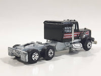 Yatming Kenworth Semi Tractor Truck "Brute Force" Black Die Cast Toy Car Vehicle