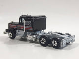 Yatming Kenworth Semi Tractor Truck "Brute Force" Black Die Cast Toy Car Vehicle