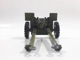 Vintage Dinky Toys Meccano Battle Lines American 105 mm Gun Howitzer Dark Green Die Cast Army Toy 21751413