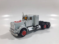 Majorette Super Movers No. 606 Texaco Tanker Semi Tractor Trailer Truck Silver Chrome Die Cast Toy Car Vehicle with Opening Hood