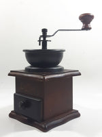 Metal Plastic Top Engraved Lettering Wood Based Coffee Grinder