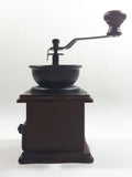Metal Plastic Top Engraved Lettering Wood Based Coffee Grinder