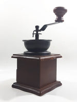 Metal Plastic Top Engraved Lettering Wood Based Coffee Grinder
