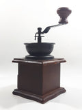 Metal Plastic Top Engraved Lettering Wood Based Coffee Grinder
