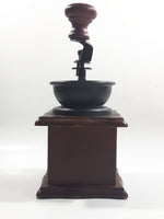 Metal Plastic Top Engraved Lettering Wood Based Coffee Grinder
