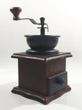 Metal Plastic Top Engraved Lettering Wood Based Coffee Grinder