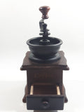 Metal Plastic Top Engraved Lettering Wood Based Coffee Grinder
