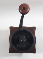 Metal Plastic Top Engraved Lettering Wood Based Coffee Grinder