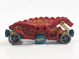 2016 Hot Wheels Dino Riders Speed Demons Double Demon Dinosaur Red Die Cast Toy Car Vehicle