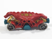 2016 Hot Wheels Dino Riders Speed Demons Double Demon Dinosaur Red Die Cast Toy Car Vehicle