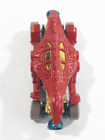 2016 Hot Wheels Dino Riders Speed Demons Double Demon Dinosaur Red Die Cast Toy Car Vehicle