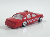 Unknown Brand No. 8030 "Fire Section" Sedan Red Die Cast Toy Car Vehicle