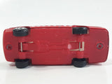 Unknown Brand No. 8030 "Fire Section" Sedan Red Die Cast Toy Car Vehicle