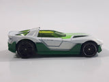 2010 Hot Wheels HW Premiere Yur So Fast White Green Die Cast Toy Car Vehicle