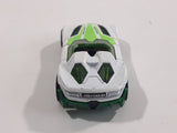 2010 Hot Wheels HW Premiere Yur So Fast White Green Die Cast Toy Car Vehicle