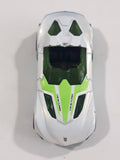 2010 Hot Wheels HW Premiere Yur So Fast White Green Die Cast Toy Car Vehicle