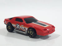 2011 Hot Wheels Track Stars Camaro Z28 Red Die Cast Toy Car Vehicle